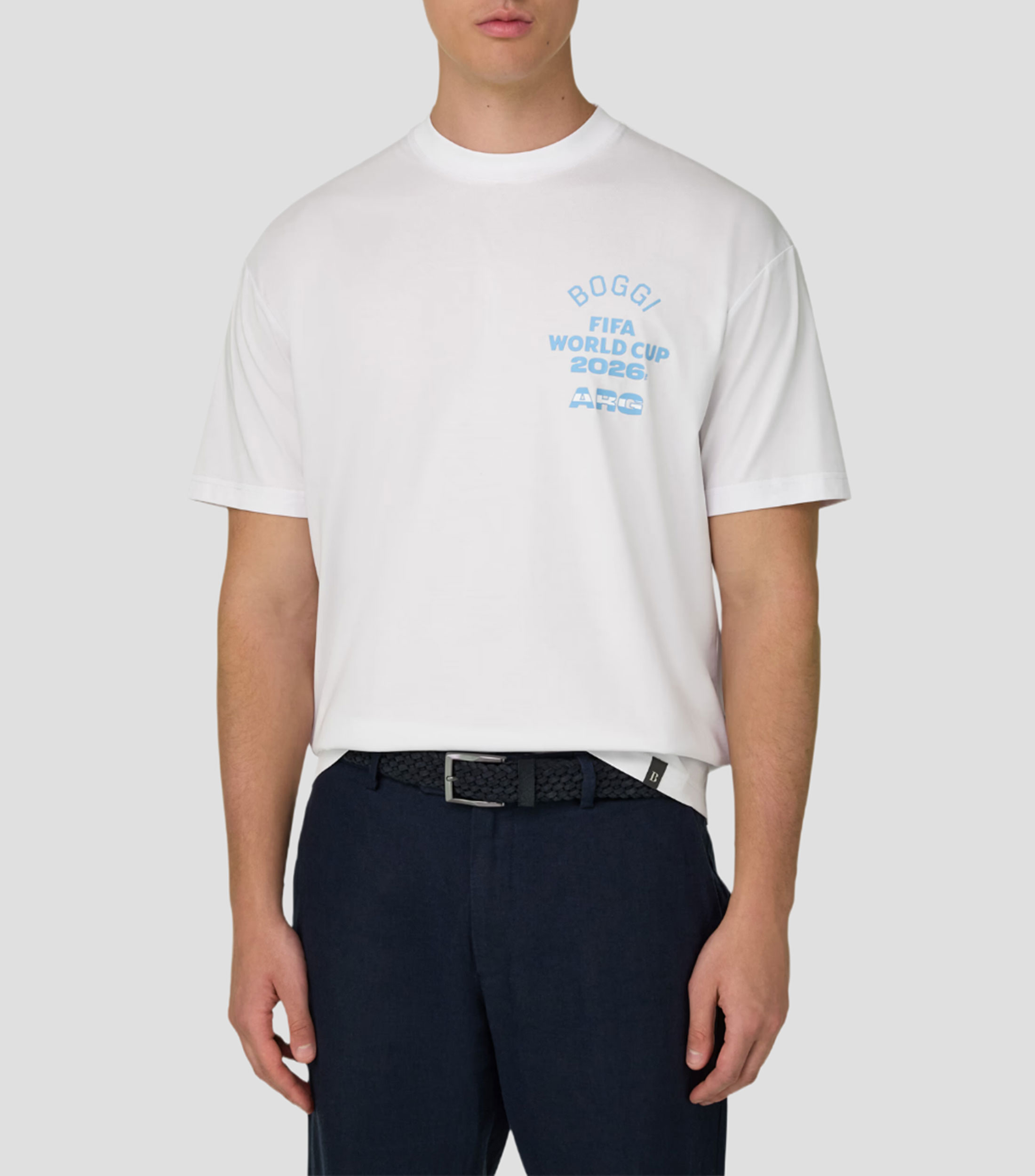 Playera cuello redondo manga corta lisa Hombre